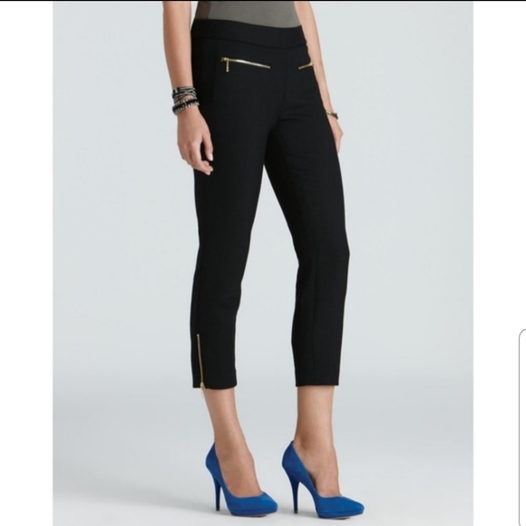 Kate Spade Wool Blend Crop Zip Hem Pants 2 - Picture 2 of 11